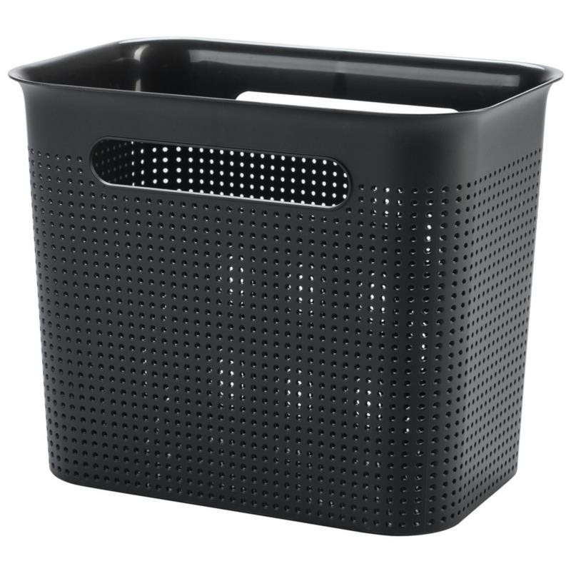 Koszyk plastikowy Brisen 7L czarny 26x21x18cm